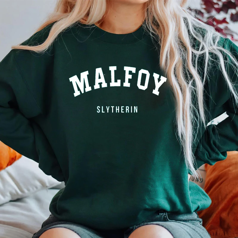 malfoy wizard house sweatshirt woman clothes